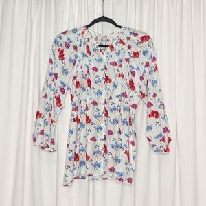 Tucker Classic Blouse English Garden Trilogy in Crepe de Chine Silk Top